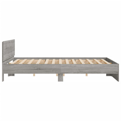 Giroletto con Testiera Grigio Sonoma 200x200 cm | homemem39