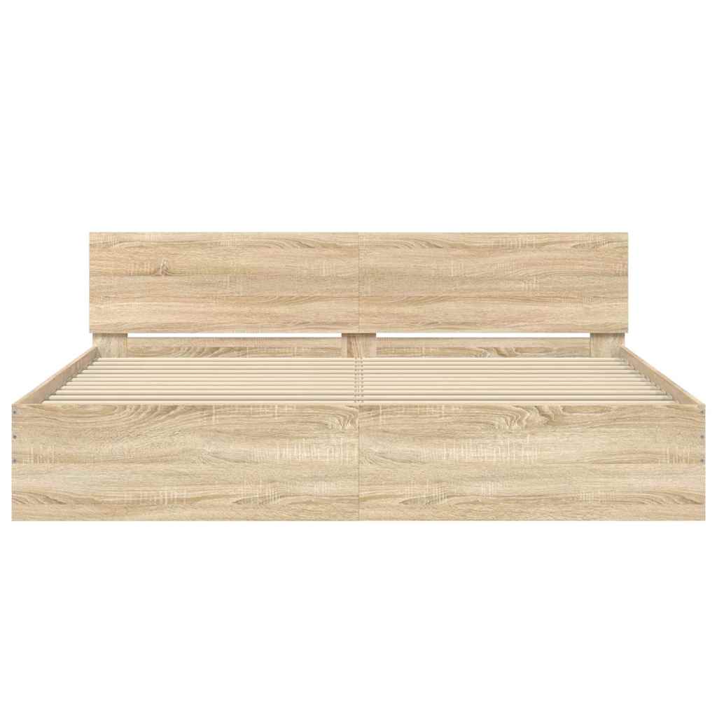 Giroletto con Testiera Rovere Sonoma 180x200 cm | homemem39