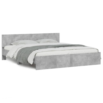 Giroletto con Testiera Grigio Cemento 180x200 cm | homemem39