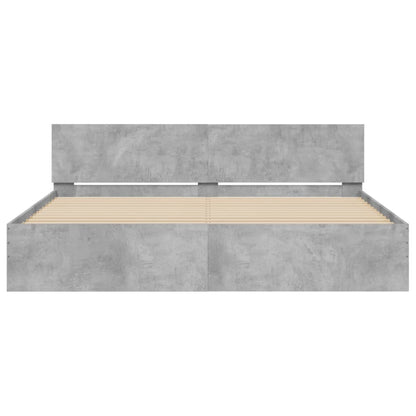 Giroletto con Testiera Grigio Cemento 180x200 cm | homemem39