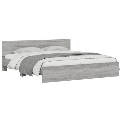 Giroletto con Testiera Grigio Sonoma 180x200 cm | homemem39