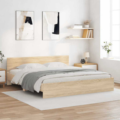 Giroletto con Testiera Rovere Sonoma 160x200 cm