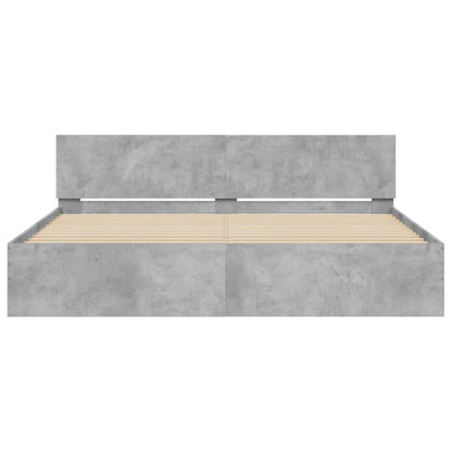 Giroletto con Testiera Grigio Cemento 160x200 cm | homemem39