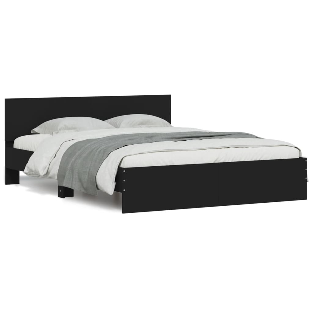 Giroletto con Testiera Nero 150x200 cm | homemem39