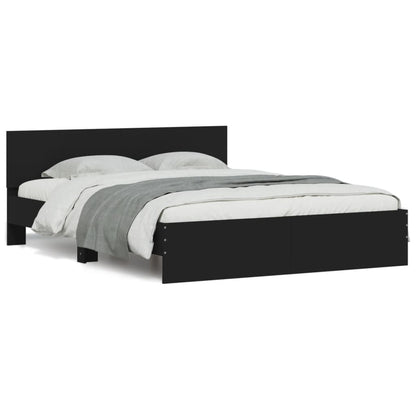 Giroletto con Testiera Nero 150x200 cm | homemem39