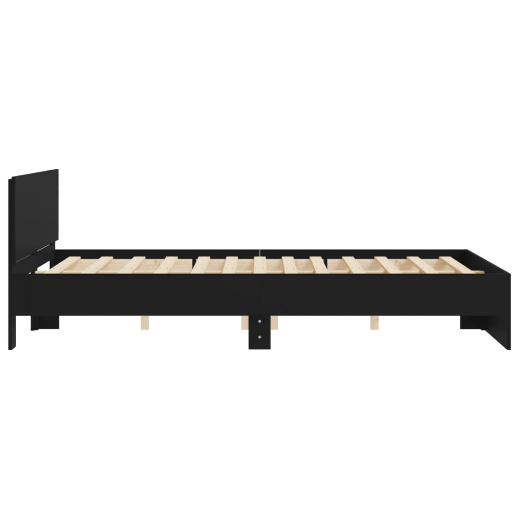 Giroletto con Testiera Nero 150x200 cm | homemem39