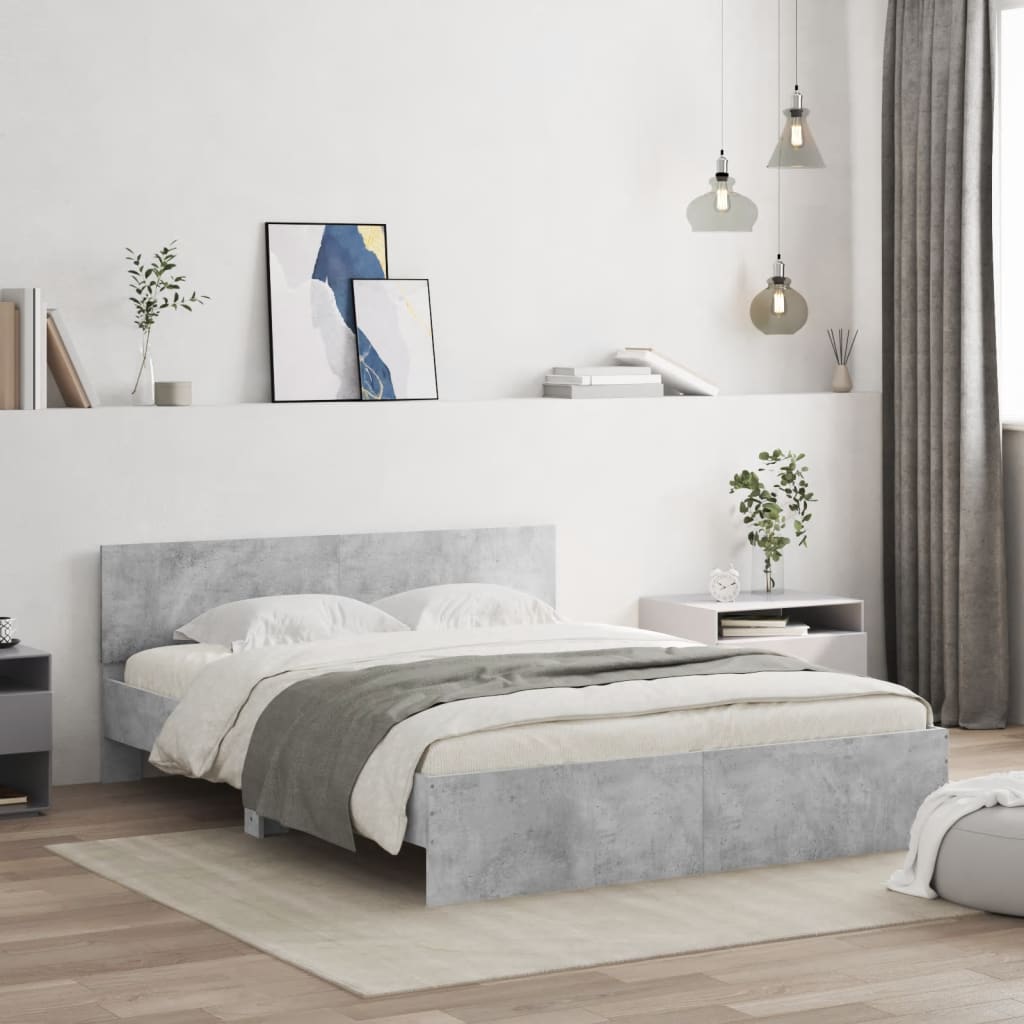 Giroletto con Testiera Grigio Cemento 150x200 cm | homemem39