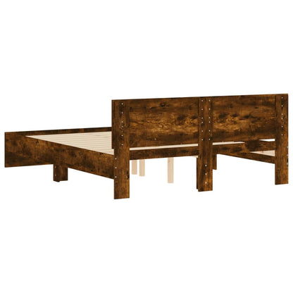 Giroletto con Testiera Rovere Fumo 150x200 cm | homemem39