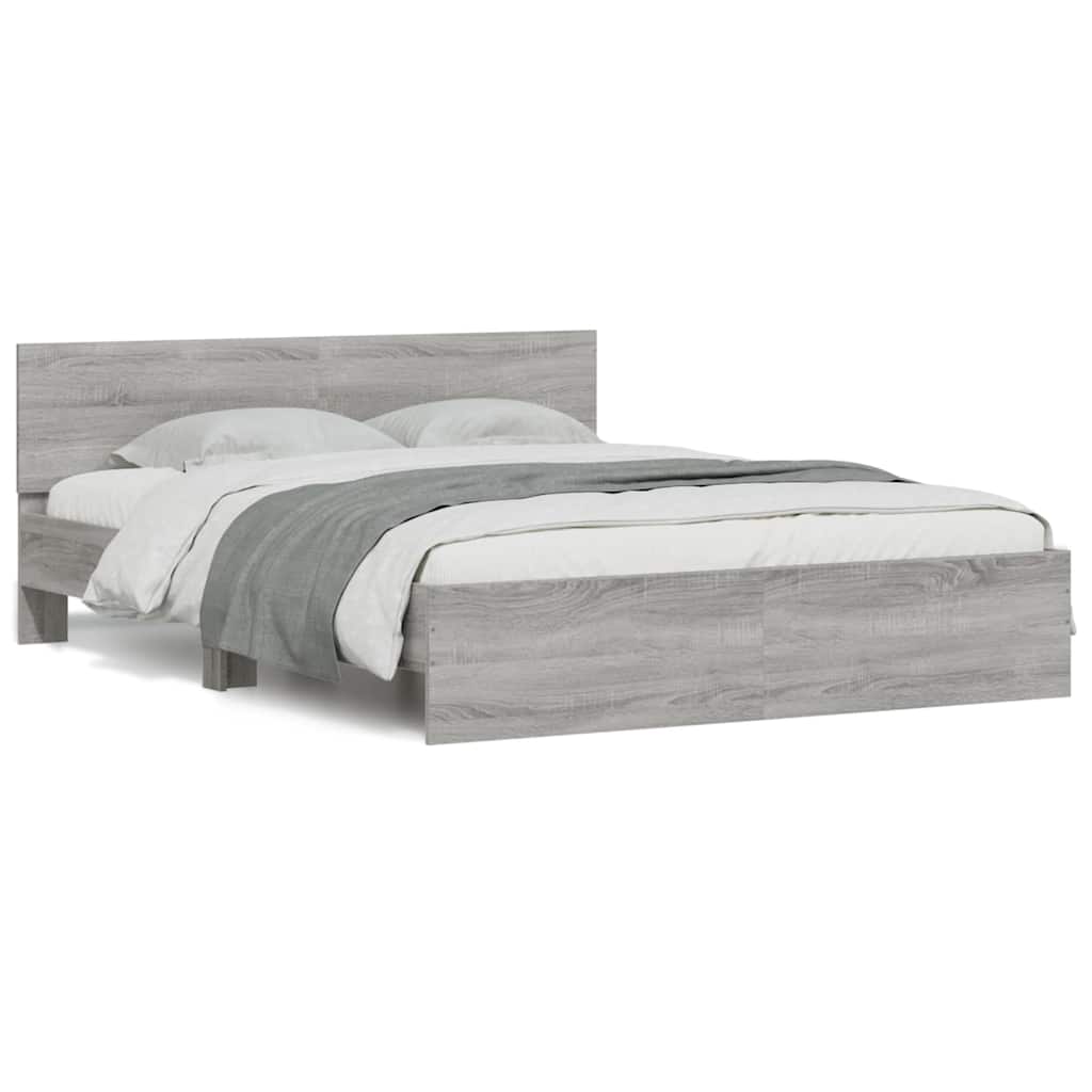 Giroletto con Testiera Grigio Sonoma 150x200 cm | homemem39