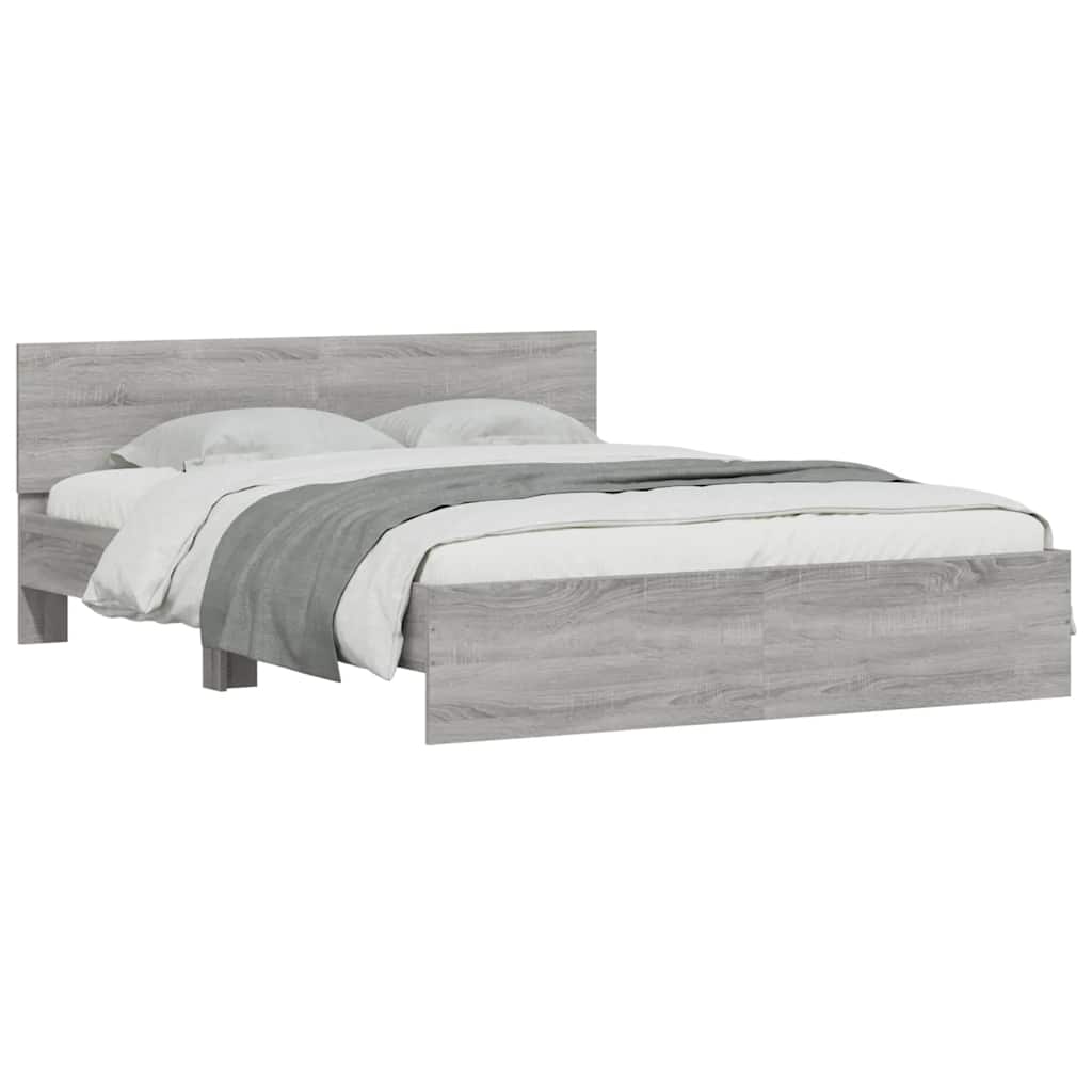 Giroletto con Testiera Grigio Sonoma 150x200 cm | homemem39
