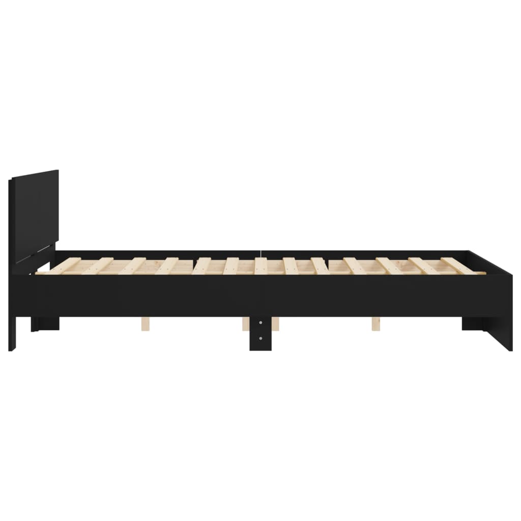 Giroletto con Testiera Nero 140x200 cm | homemem39