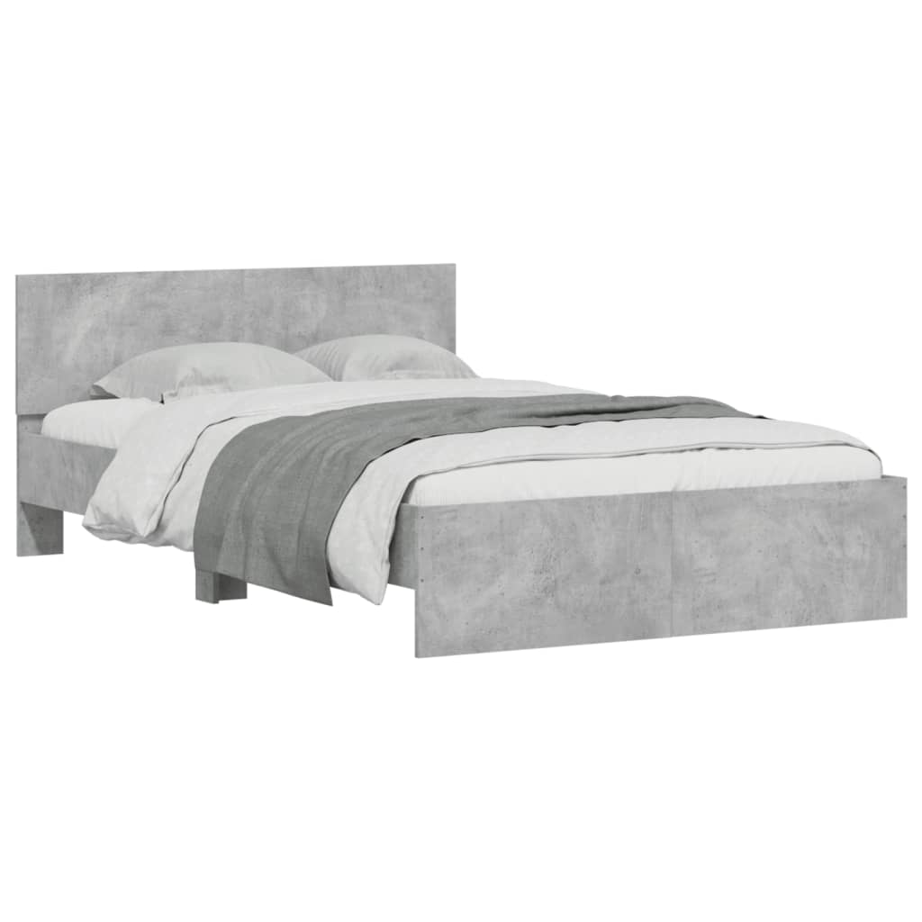 Giroletto con Testiera Grigio Cemento 120x200 cm | homemem39