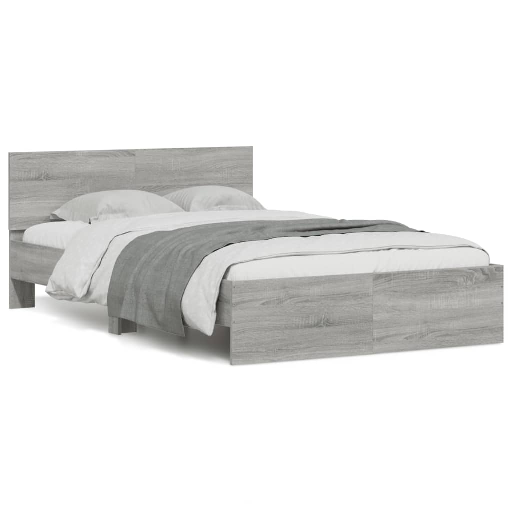 Giroletto con Testiera Grigio Sonoma 120x200 cm | homemem39