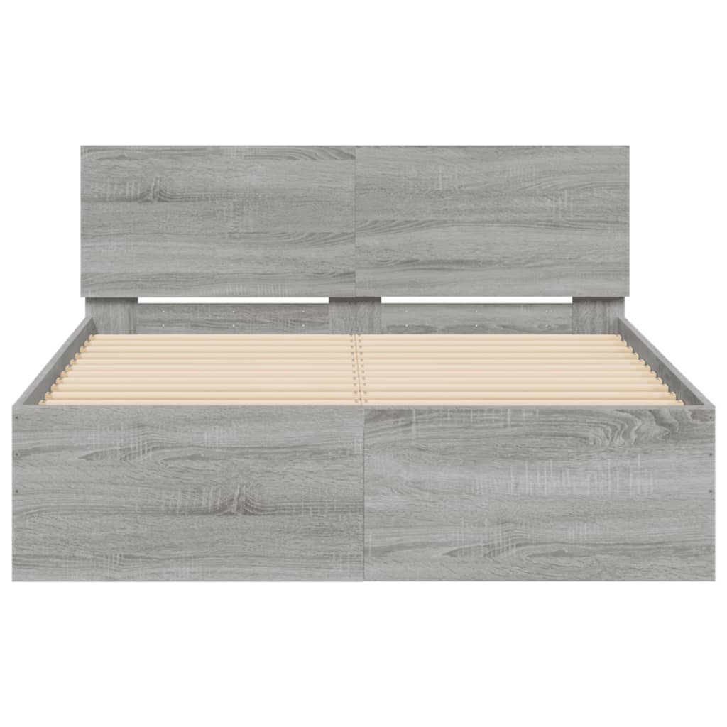 Giroletto con Testiera Grigio Sonoma 120x200 cm | homemem39