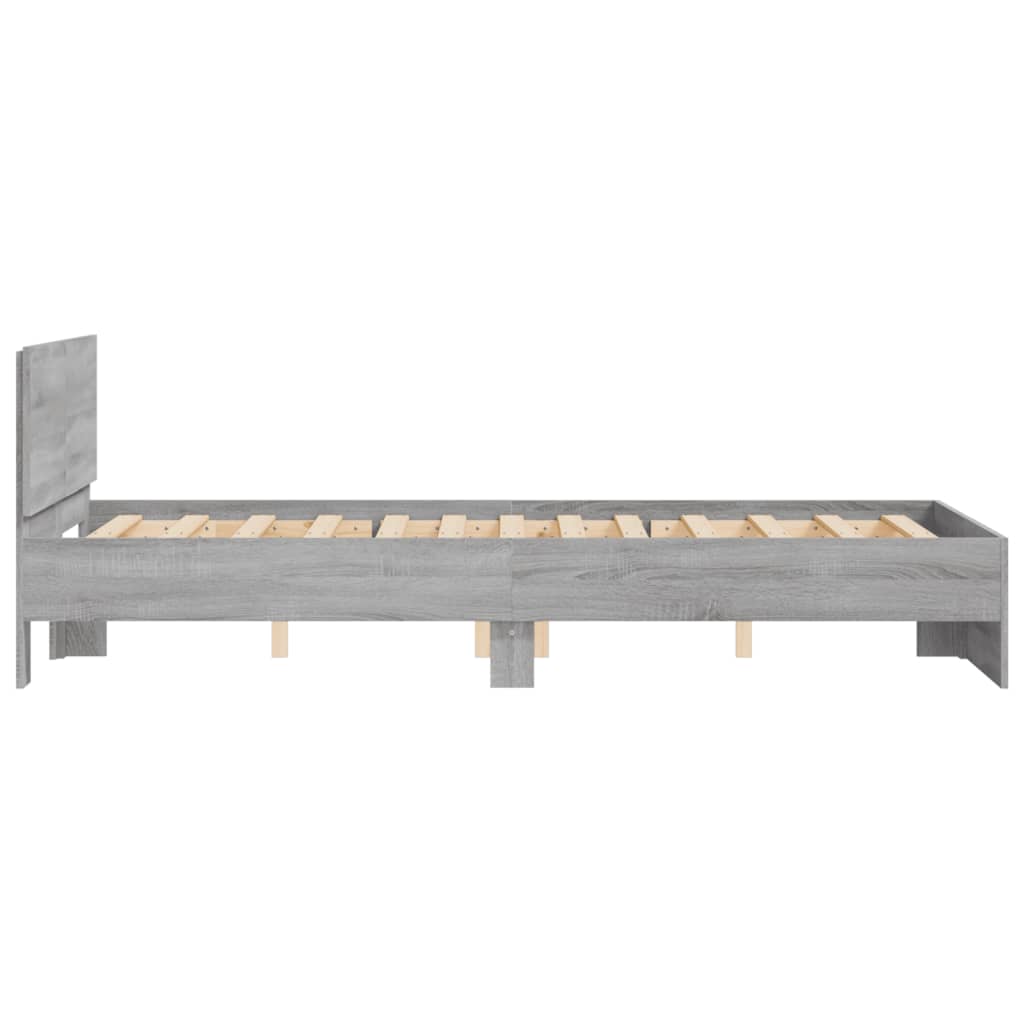 Giroletto con Testiera Grigio Sonoma 120x200 cm | homemem39