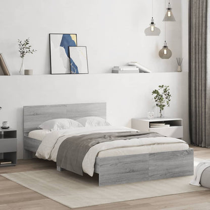 Giroletto con Testiera Grigio Sonoma 120x200 cm | homemem39