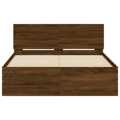 Giroletto con Testiera Rovere Marrone 120x200 cm | homemem39