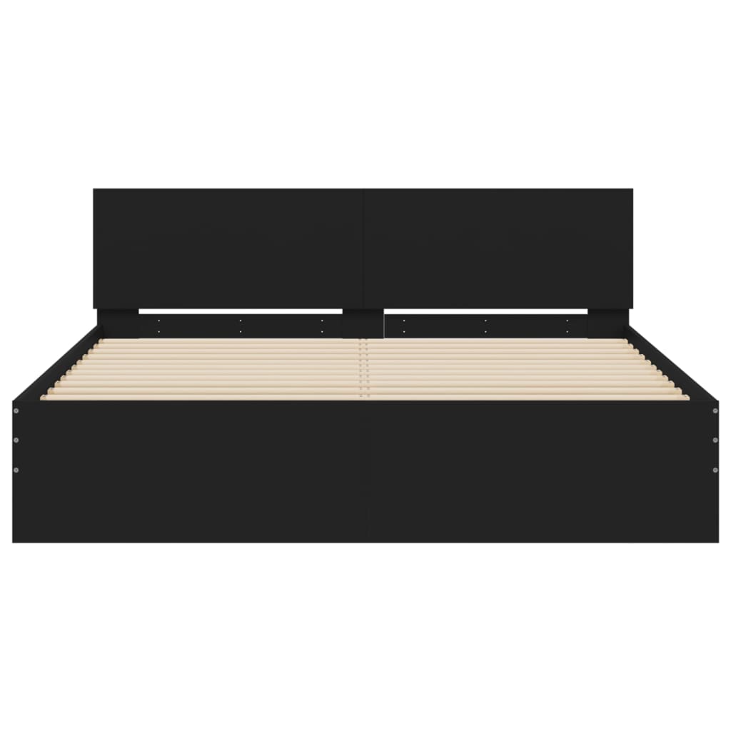 Giroletto con Testiera Nero 140x190 cm | homemem39