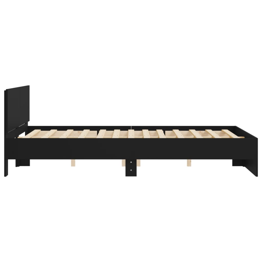 Giroletto con Testiera Nero 140x190 cm | homemem39