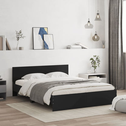 Giroletto con Testiera Nero 140x190 cm | homemem39