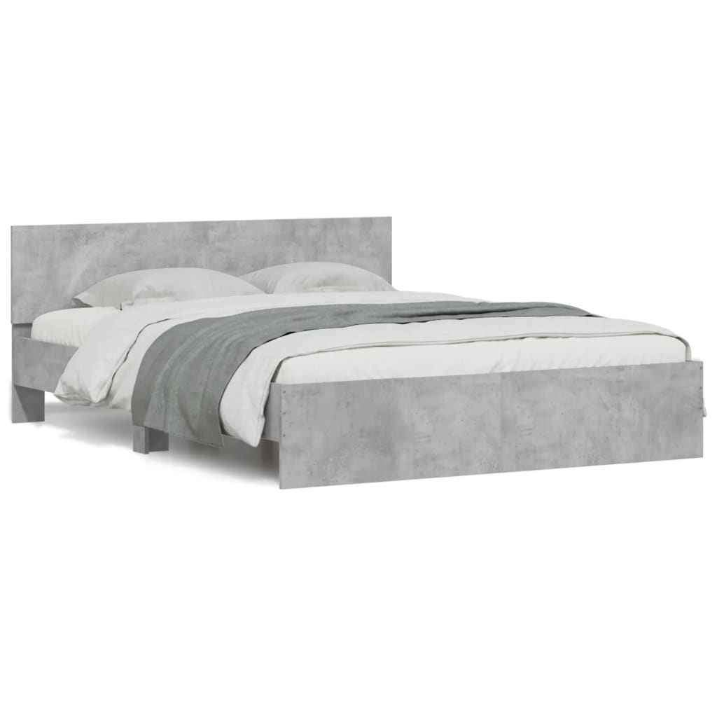 Giroletto con Testiera Grigio Cemento 140x190 cm | homemem39