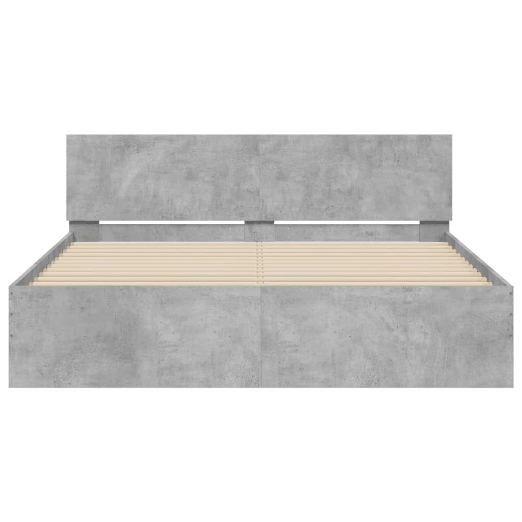 Giroletto con Testiera Grigio Cemento 140x190 cm | homemem39