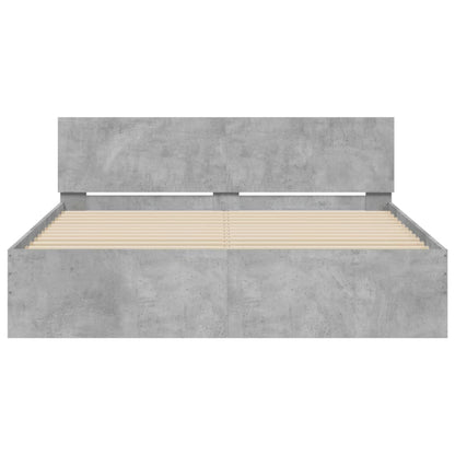 Giroletto con Testiera Grigio Cemento 140x190 cm | homemem39