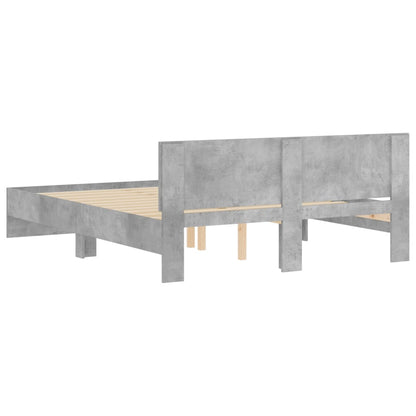 Giroletto con Testiera Grigio Cemento 140x190 cm | homemem39