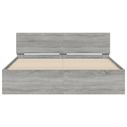 Giroletto con Testiera Grigio Sonoma 140x190 cm | homemem39