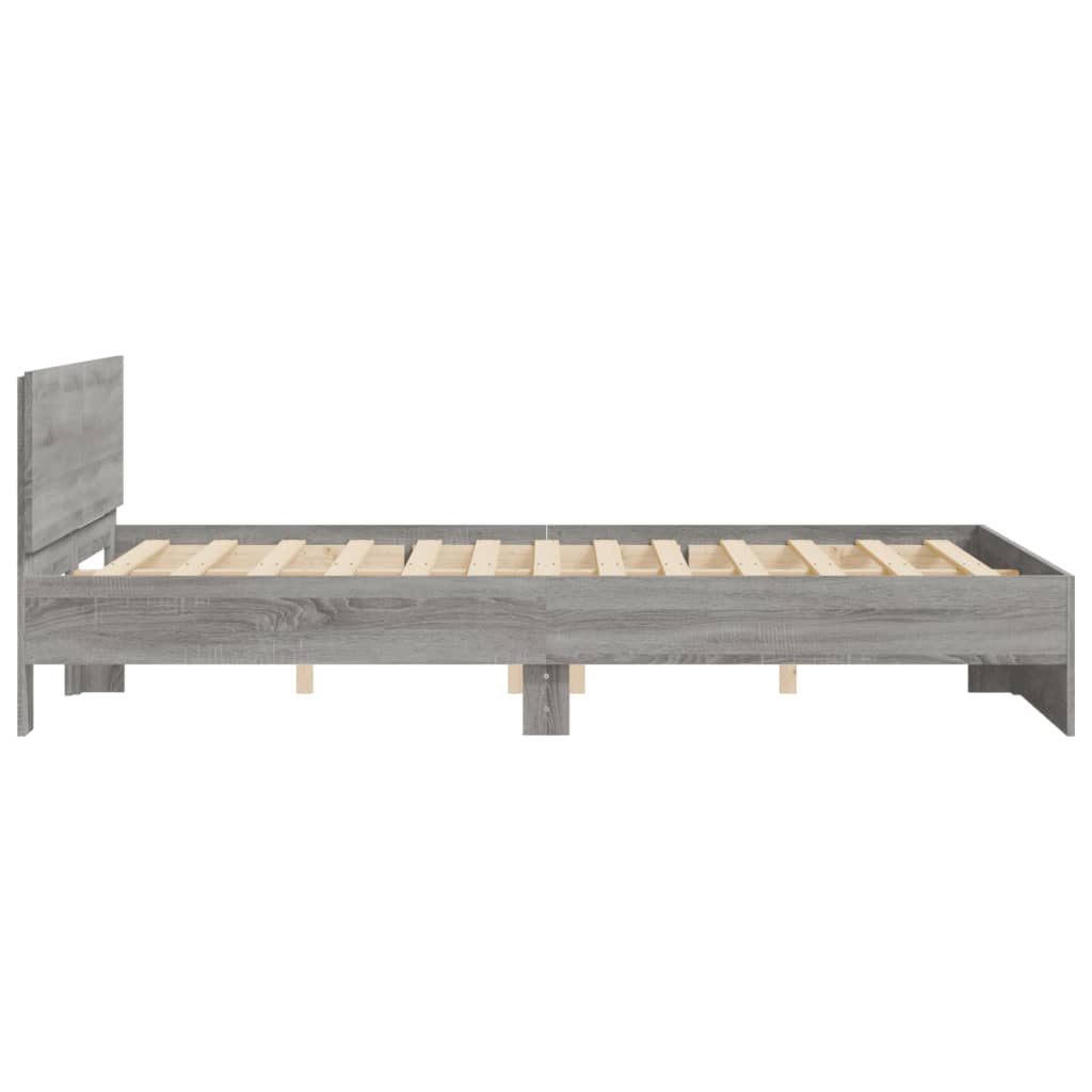 Giroletto con Testiera Grigio Sonoma 140x190 cm | homemem39