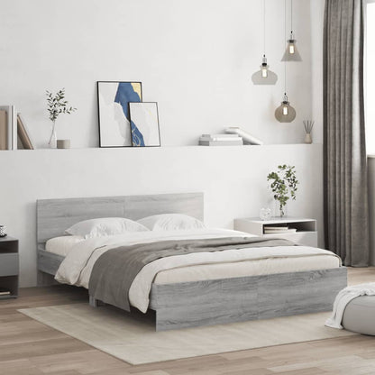 Giroletto con Testiera Grigio Sonoma 140x190 cm | homemem39