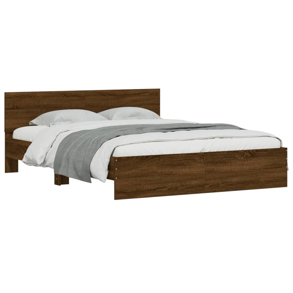 Giroletto con Testiera Rovere Marrone 140x190 cm | homemem39