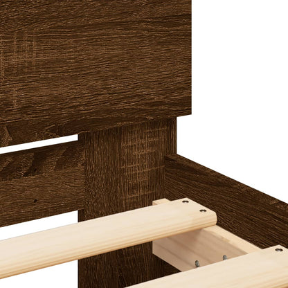 Giroletto con Testiera Rovere Marrone 140x190 cm | homemem39