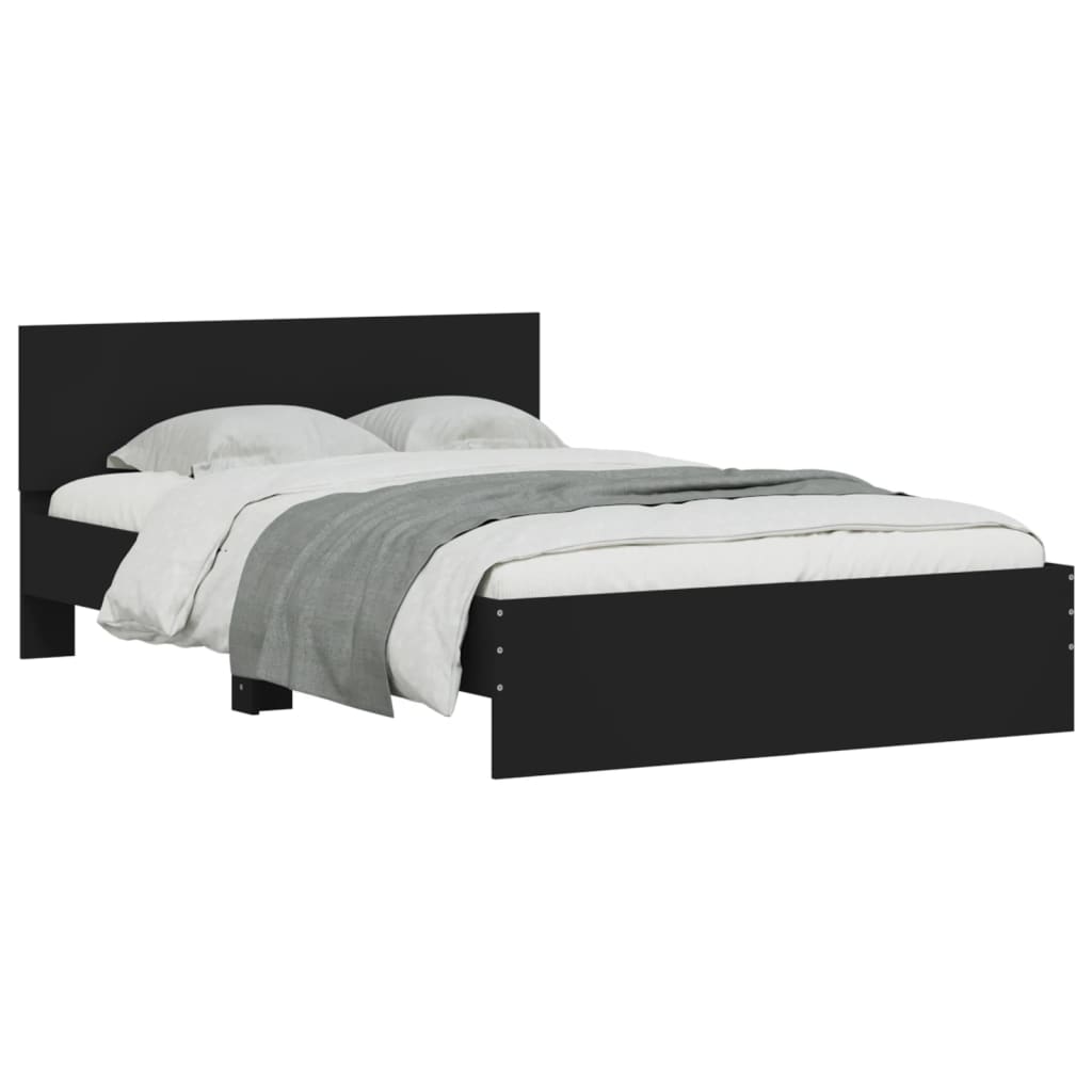 Giroletto con Testiera Nero 135x190 cm | homemem39