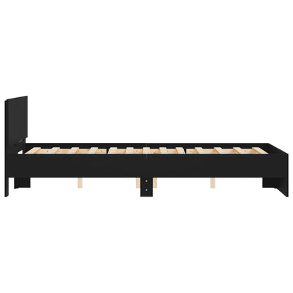 Giroletto con Testiera Nero 135x190 cm | homemem39