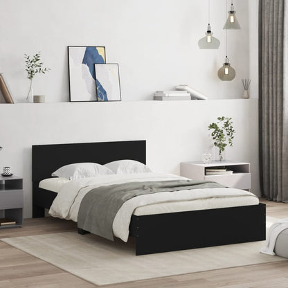 Giroletto con Testiera Nero 135x190 cm | homemem39