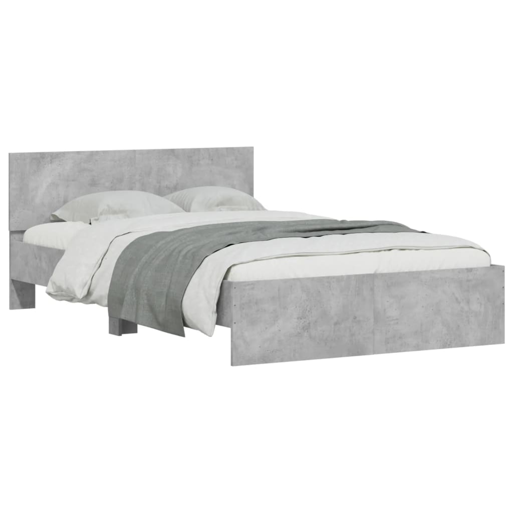 Giroletto con Testiera Grigio Cemento 135x190 cm | homemem39