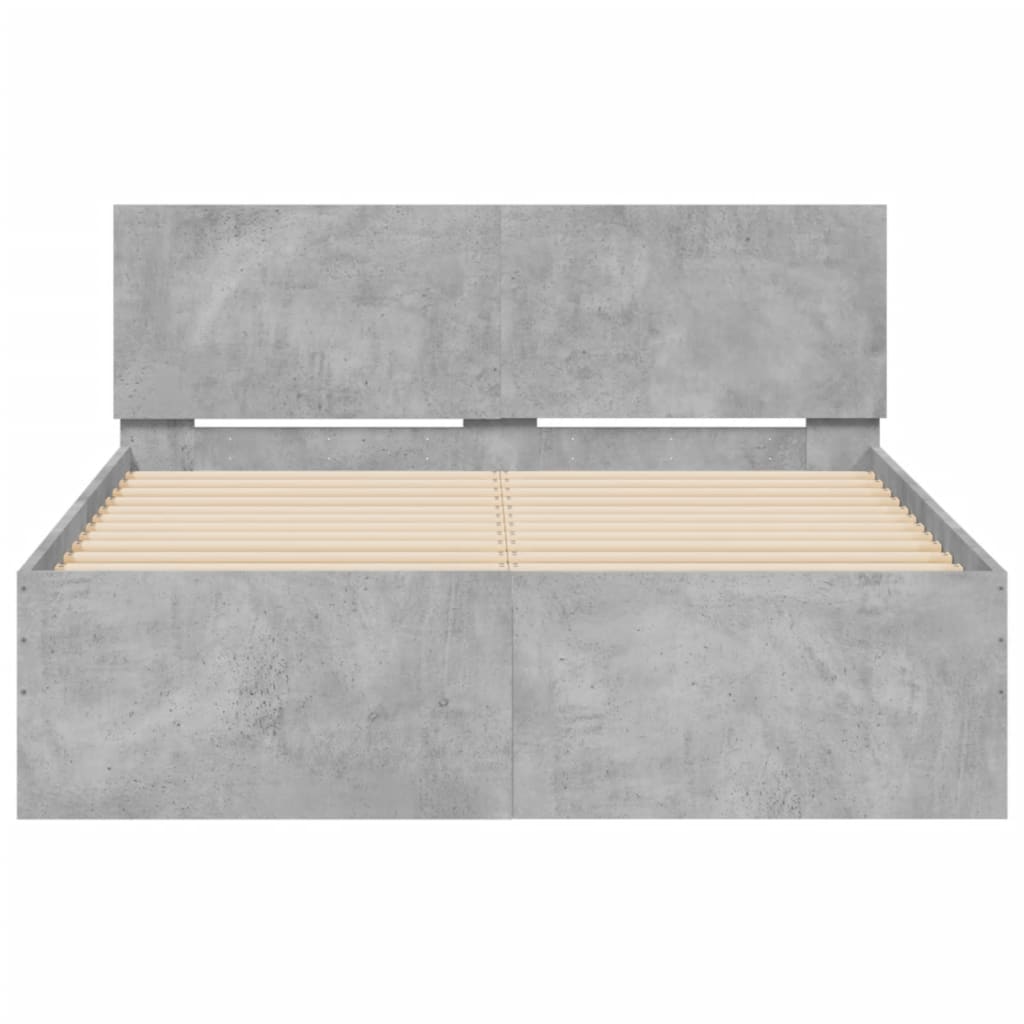 Giroletto con Testiera Grigio Cemento 135x190 cm | homemem39