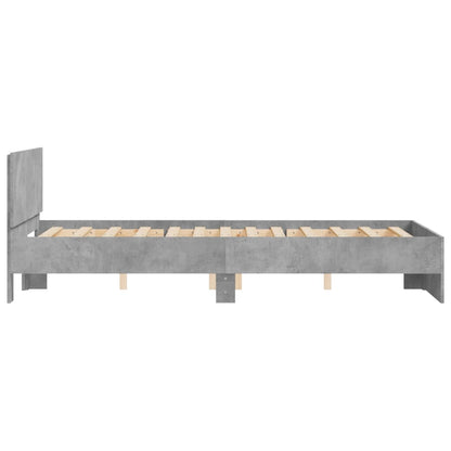 Giroletto con Testiera Grigio Cemento 135x190 cm | homemem39