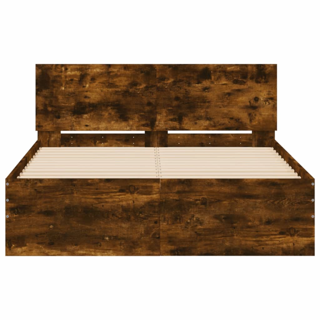 Giroletto con Testiera Rovere Fumo 135x190 cm | homemem39