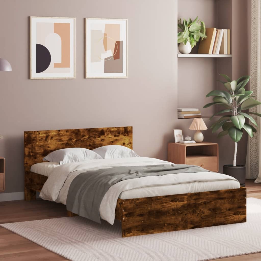 Giroletto con Testiera Rovere Fumo 135x190 cm | homemem39