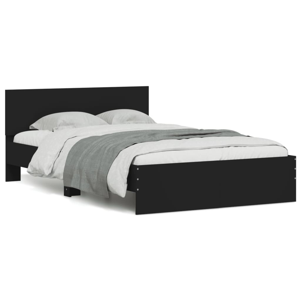 Giroletto con Testiera Nero 120x190 cm | homemem39