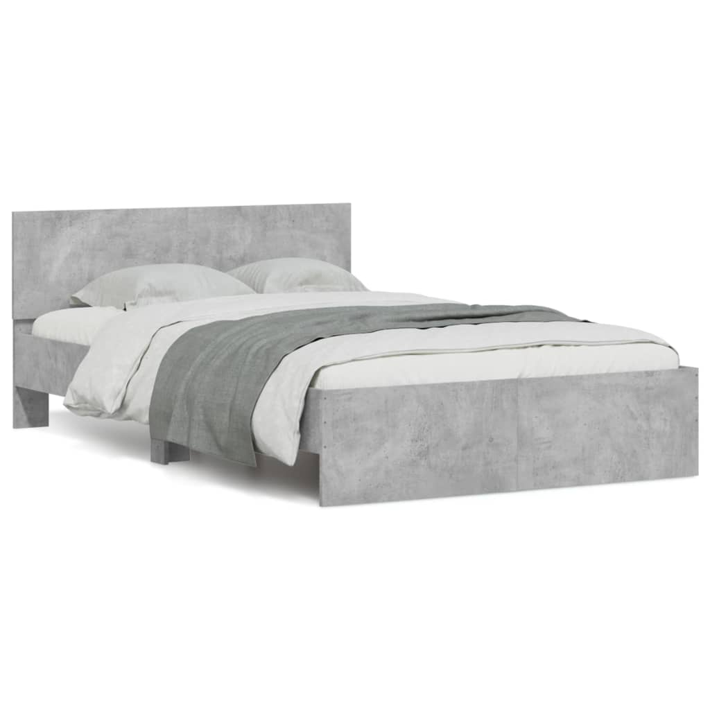 Giroletto con Testiera Grigio Cemento 120x190 cm | homemem39