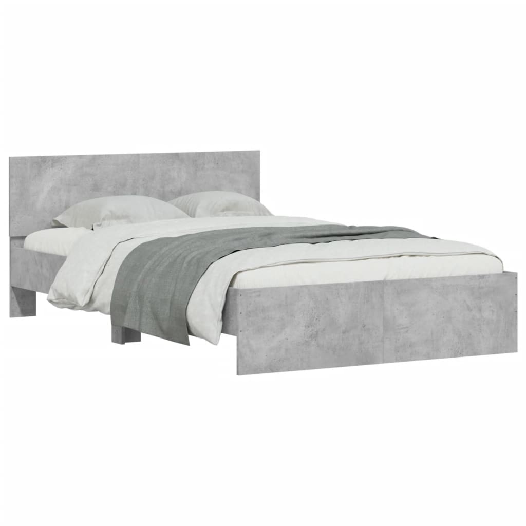 Giroletto con Testiera Grigio Cemento 120x190 cm | homemem39