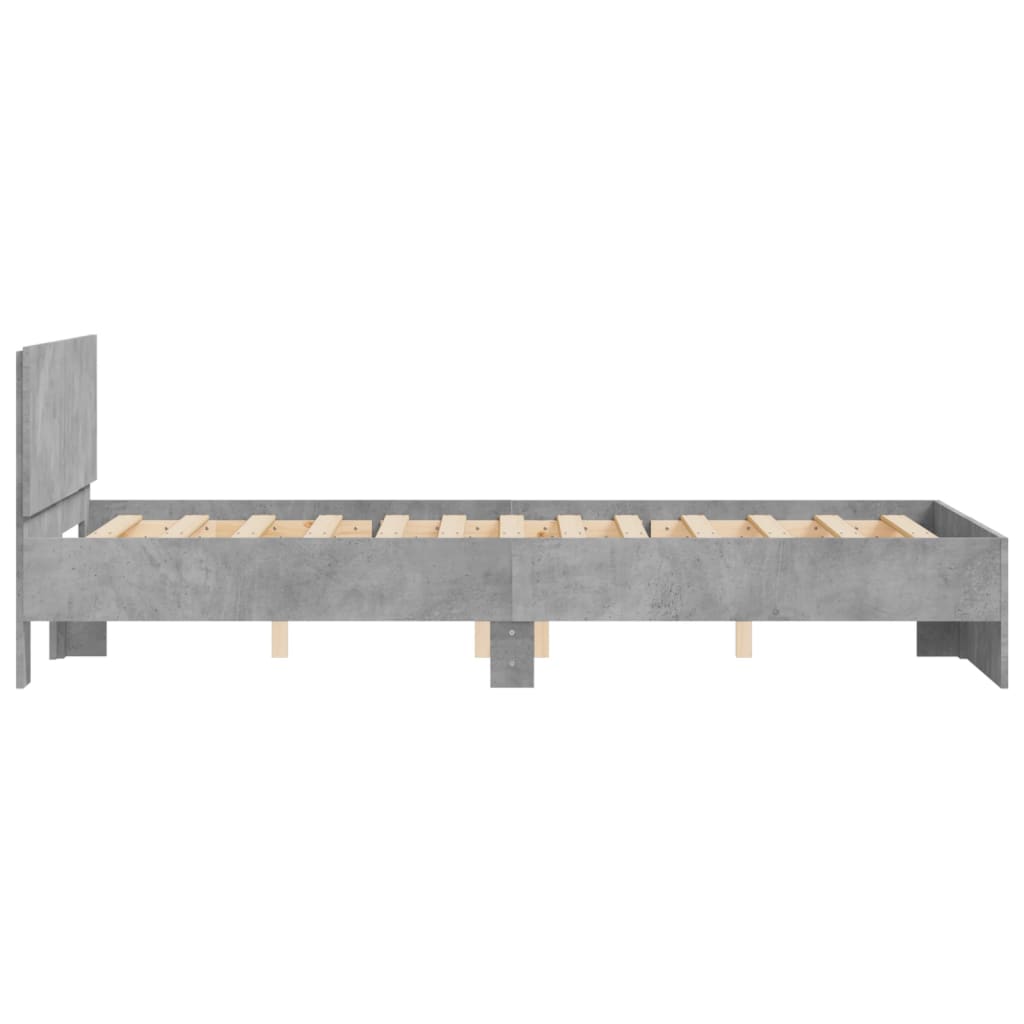 Giroletto con Testiera Grigio Cemento 120x190 cm | homemem39