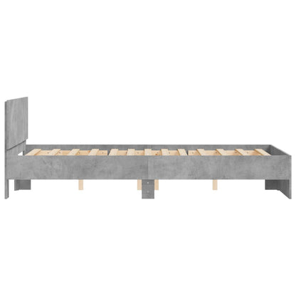Giroletto con Testiera Grigio Cemento 120x190 cm | homemem39