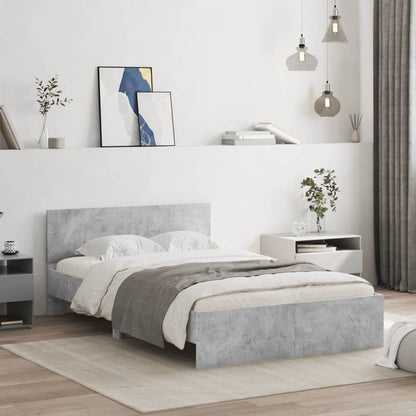 Giroletto con Testiera Grigio Cemento 120x190 cm | homemem39