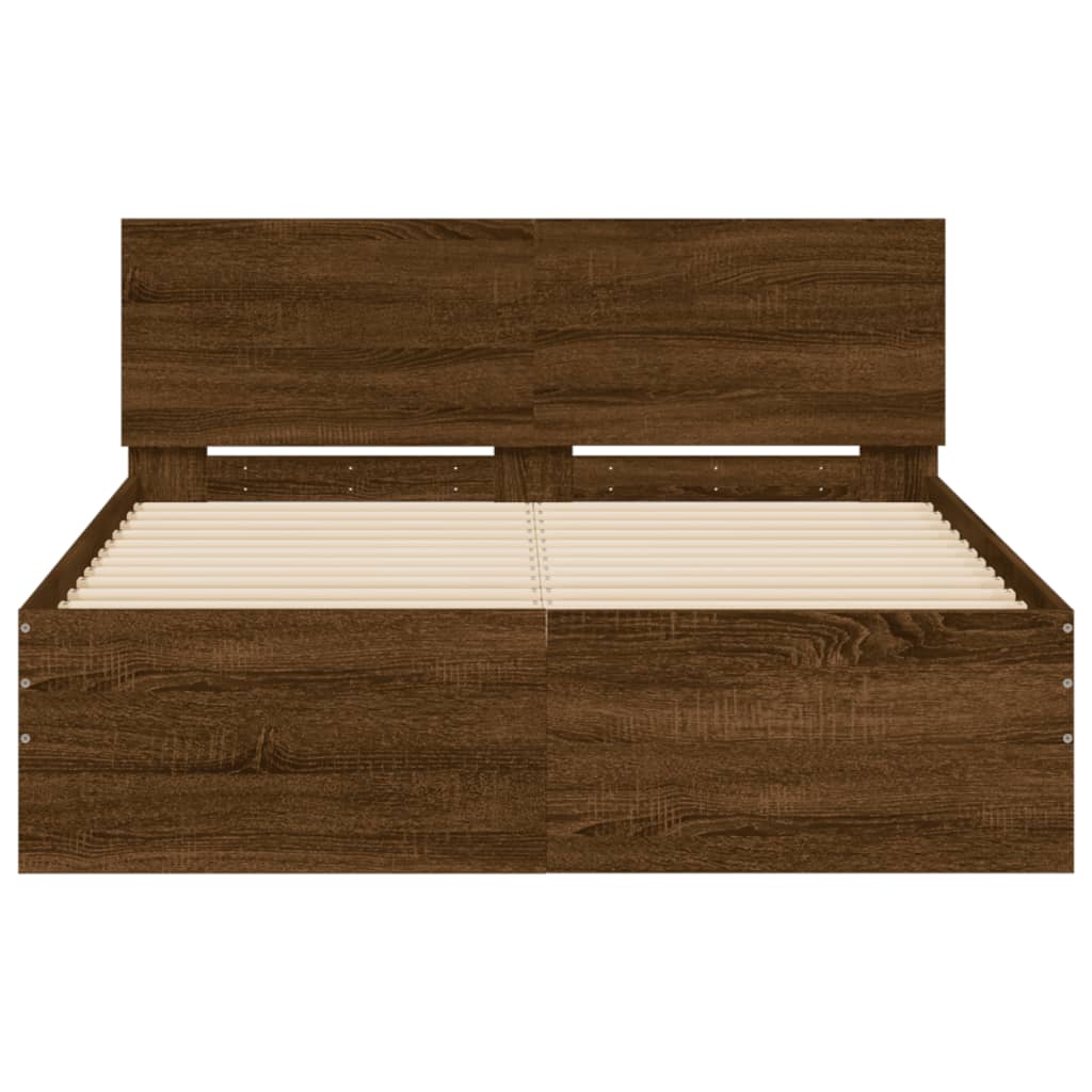 Giroletto con Testiera Rovere Marrone 120x190 cm | homemem39