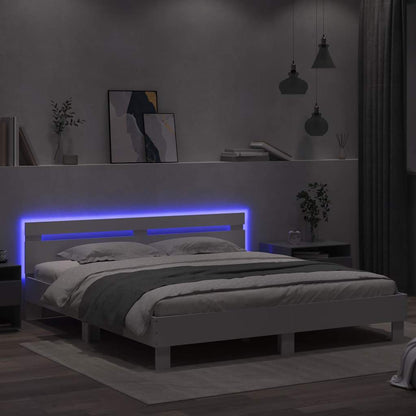 Giroletto con LED senza Materasso Bianco 180x200 cm