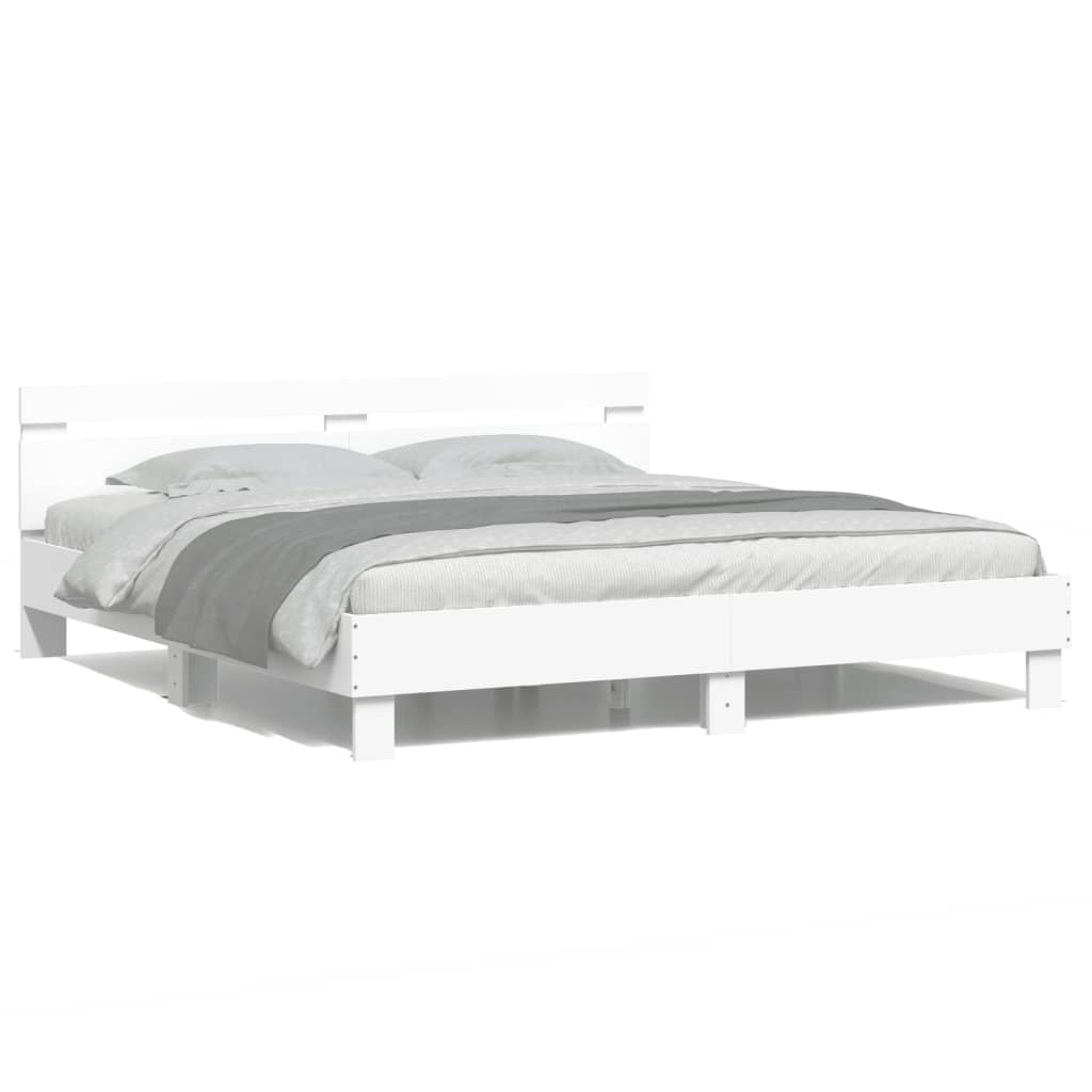Giroletto con LED senza Materasso Bianco 180x200 cm | homemem39